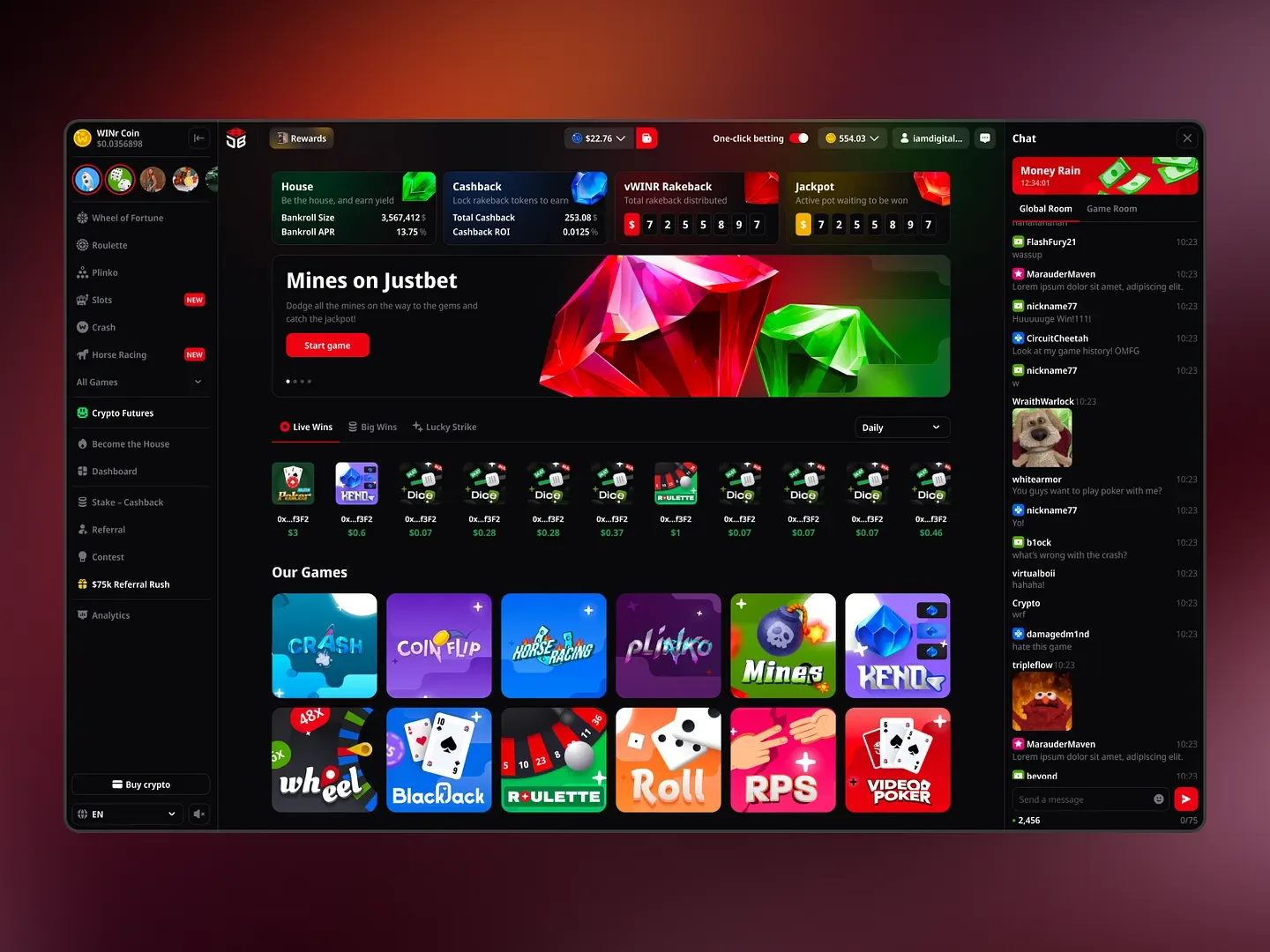 Real money payout slots